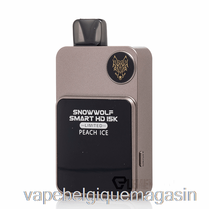 Vape Shop Bruxelles Snowwolf Smart Hd 15k Limité Glace à La Pêche Jetable